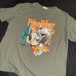 Wild West Oversized Graphic Tee